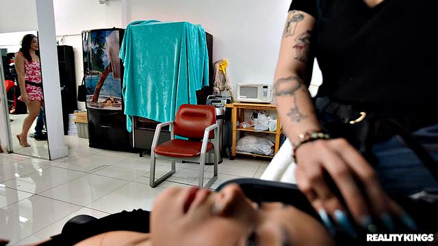 Horny Hairdresser Seduces Partner