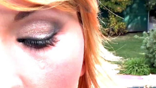 Katja Kassin gets face splattered with cum after fuck