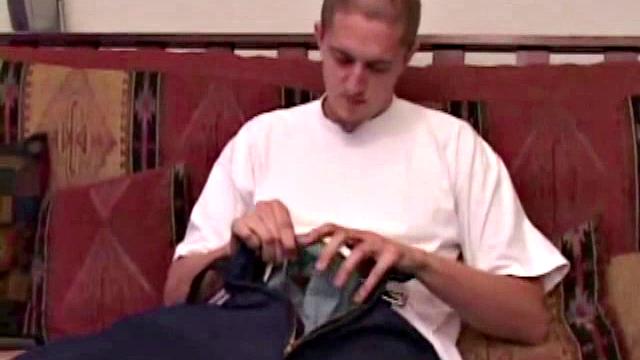 Young amateur Rod Filler quickly pulls out his cock and demonstrates his ability to self-suck. Sucking his own dick really turns him on and the horny guy finishes off this hot stroke show by eating by his own cum load.