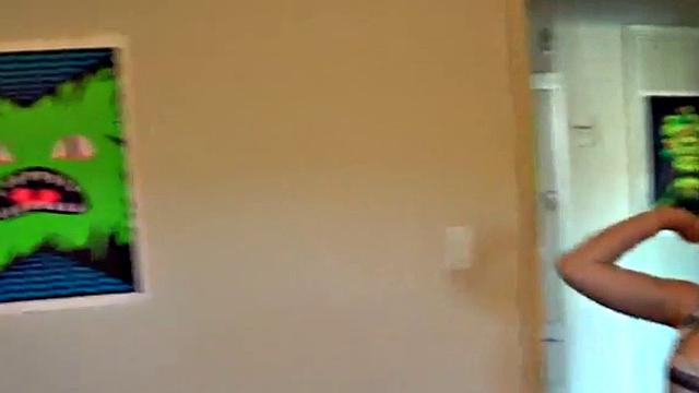 Slutty brunette teen sucks cock