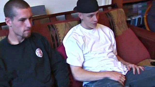 Adam strips down and Shane is quick to swallow. Shane gently sucks, while Adam enjoys his warm and moist mouth. It is only a matter of time before he passes the point of no return and cums all over Shane's face.