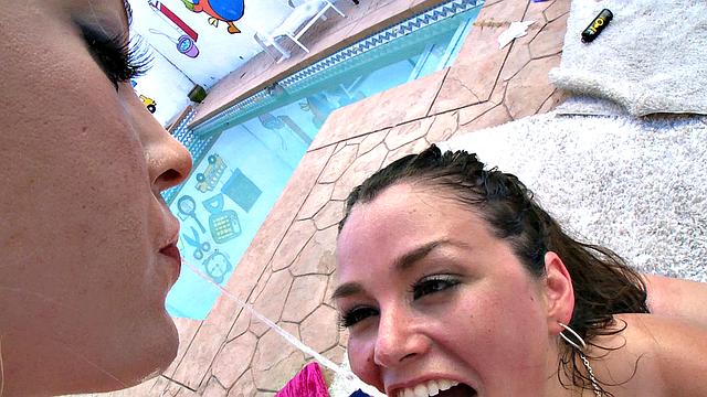 Lily And Allie Are Slobber Sluts