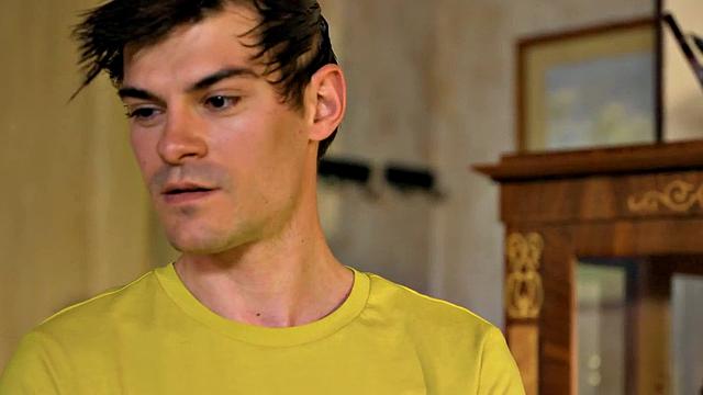 busty babe riding oiled dick