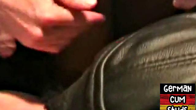 German amateur masked bottom fucked in sling