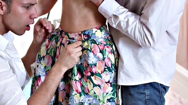 Pretty Teen Cornelia Seduced into DP