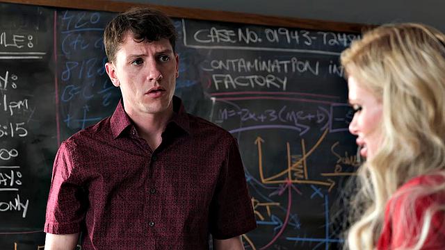 Big tit professor Casca Akashova fucks student on desk after breakup