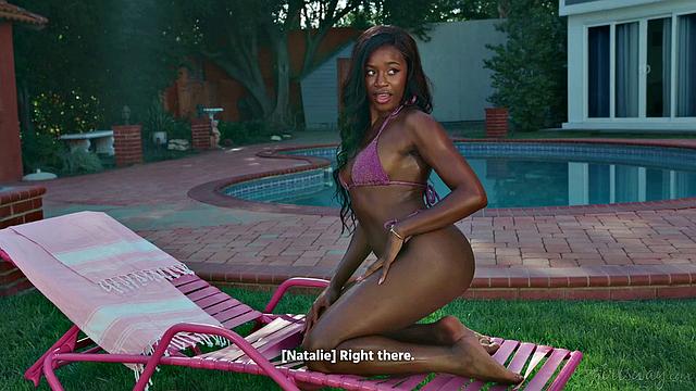 GIRLSWAY - Naughty Natalie Brooks Oils Up Nicole Kitt & Lucy Lotus For Hot Bikini Photoshoot