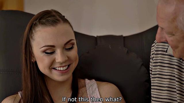 DADDY4K. Devious old guy seduces sons girlfriend using all his charms