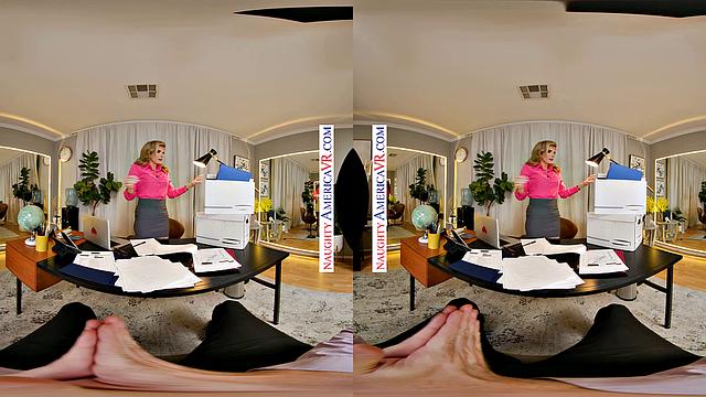 Cory Chase receives the perfect foot rub before getting fucked good in her office