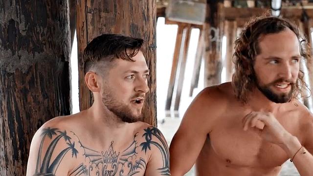 Tattooed amateur bottom barebacked and jizzed in sex