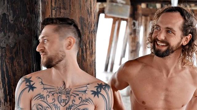 Tattooed amateur bottom barebacked and jizzed in sex