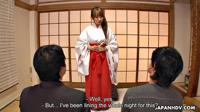 Yui Misaki is fucked by two suspicious men