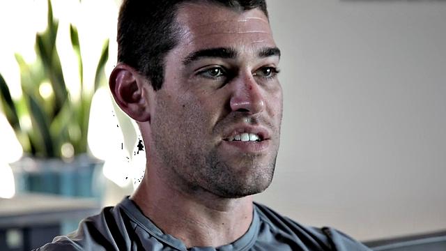 Showering amateur jerks off his long spear for jizz