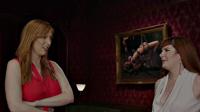 Lezdom classy hardtied slut