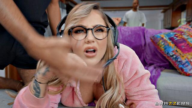 Cheating Gamer Distracted by Big Cock