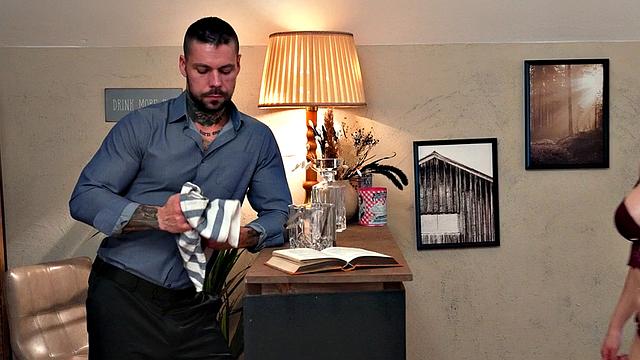 Stepmom with stepson at home