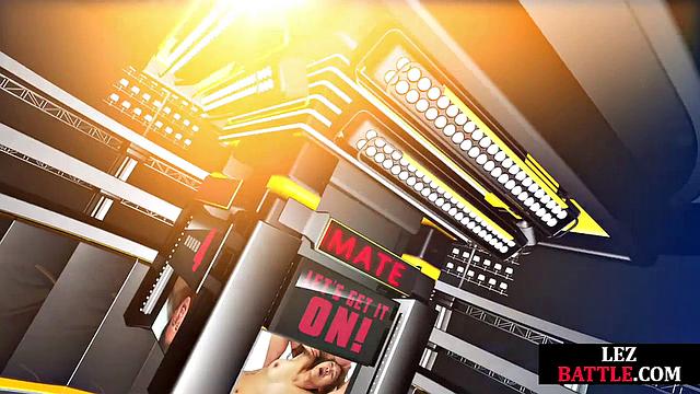 Pierced Ebony Dominates Blonde Bae