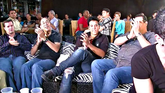 Real male stripper sucked by strangers at party