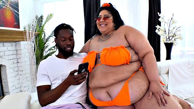 Crystal Blue Receives a BBC Fitting Her Size