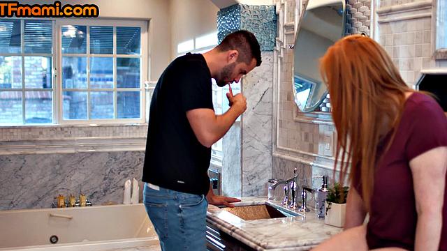 Redhead DTF stepmom banged by stepson in affair