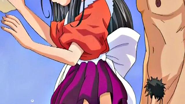 Horny busty anime teen gets tight pussy fucked