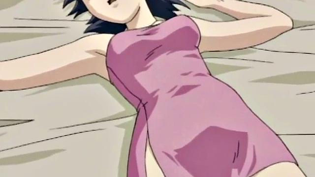 Horny busty anime teen gets tight pussy fucked