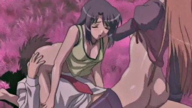 аппетитная аниме-красотка получает жёсткий трах