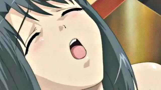 Horny busty anime teen gets tight pussy fucked