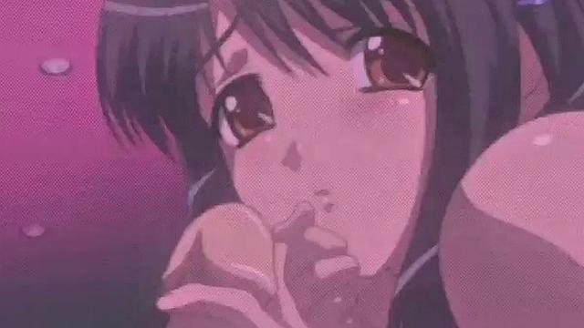 Horny busty anime teen gets tight pussy fucked