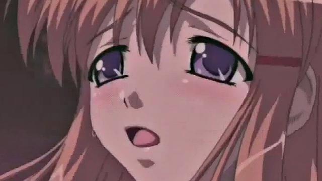 Horny busty anime teen gets tight pussy fucked