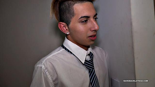 Drake spots Julien jerking off on the sofa and it isn't long before he's offering a helping hand. A blow job follows, before the cock hungry Latin bottom hops on that stiff uncut for a raw ride.