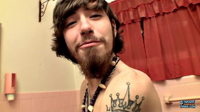 Showering & Stroking in the Bathroom with Samuel Phatom
