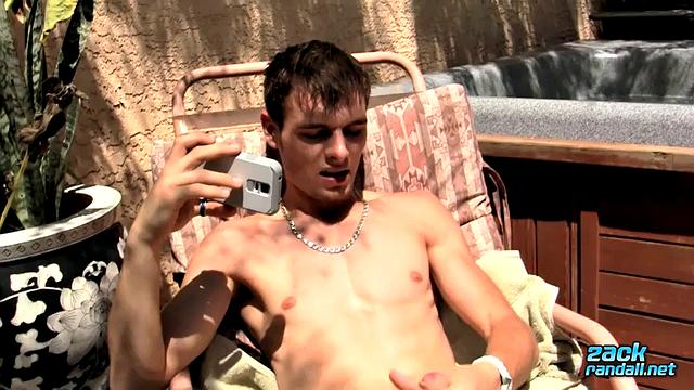 Well-Endowed Uncut Guy Jerking Off in the Sun! - Adam Hess