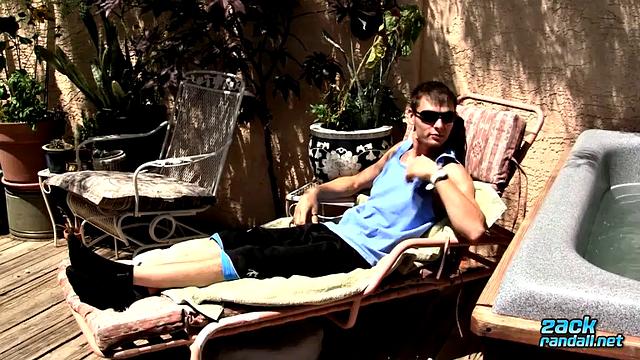 Well-Endowed Uncut Guy Jerking Off in the Sun! - Adam Hess