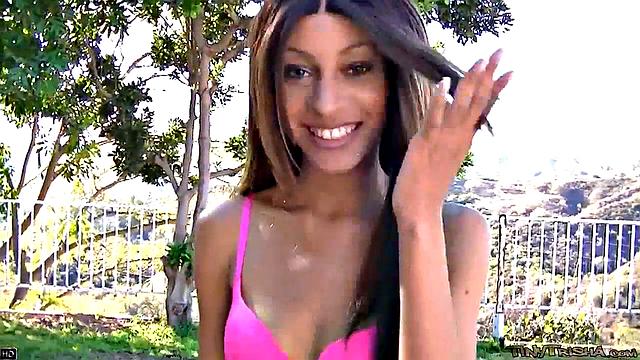 Teen slut giving head in POV then facialized