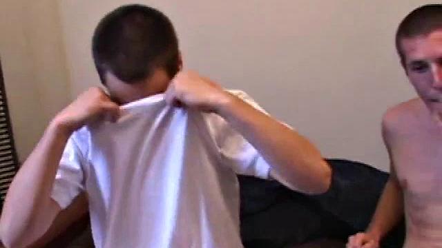 Gunner Raines hooks up with Alex Cross on the bed and after some spit swapping the two switch off sucking each other's dick. After some attentive play, Gunner mounts Alex and fucks his ass until Alex cums.