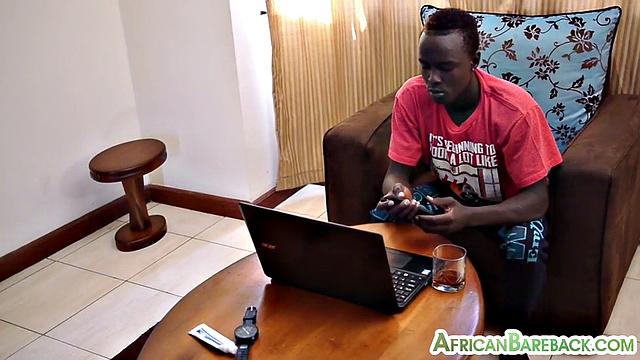 African skinny jock solo