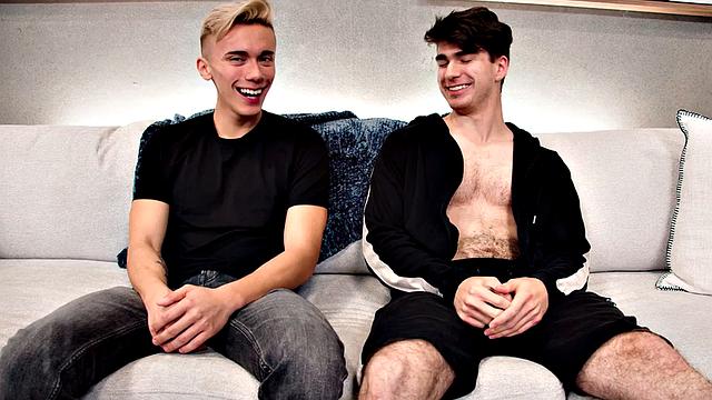 Debut stud rims and fucks bottom BF after casting