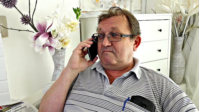 Grandpas sandwich young cutie