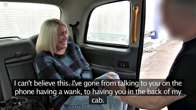 Blonde's First Porno in Cab