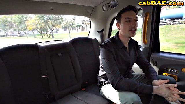 Busty blonde babe smashed in the car