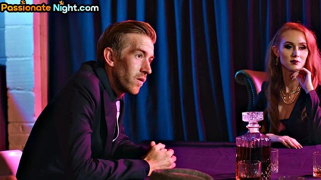 Big-titted cock-hungry bitch cocksucking