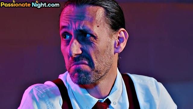 Big-titted cock-hungry bitch cocksucking