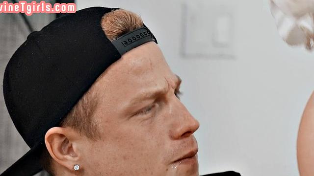 Inked MILF TS got barebacked while doing make up