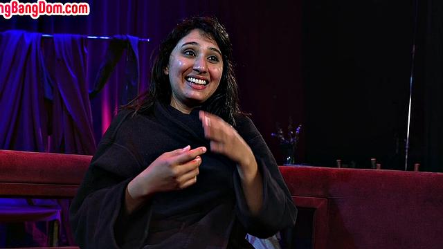 IR gangbanged slut gets bukkake after spanking and fucking