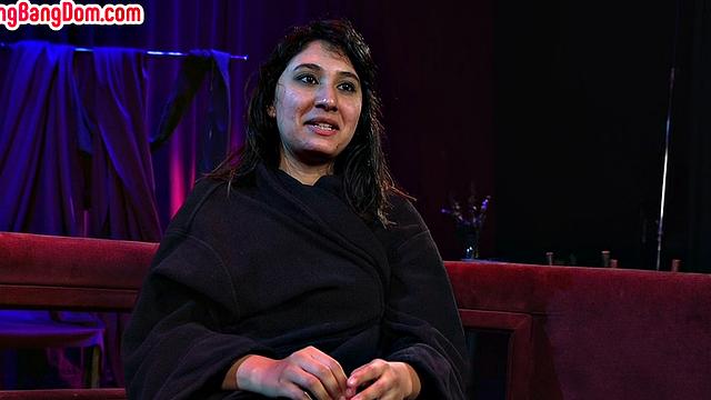 IR gangbanged slut gets bukkake after spanking and fucking