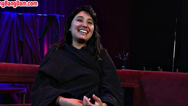 IR gangbanged slut gets bukkake after spanking and fucking