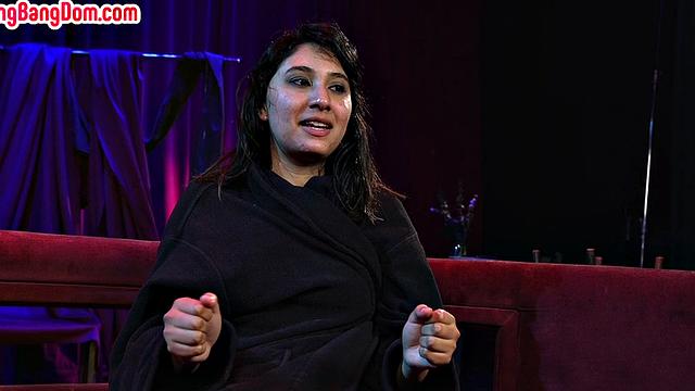 IR gangbanged slut gets bukkake after spanking and fucking