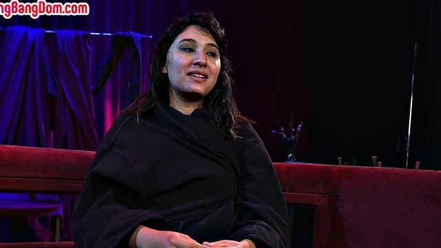 IR gangbanged slut gets bukkake after spanking and fucking