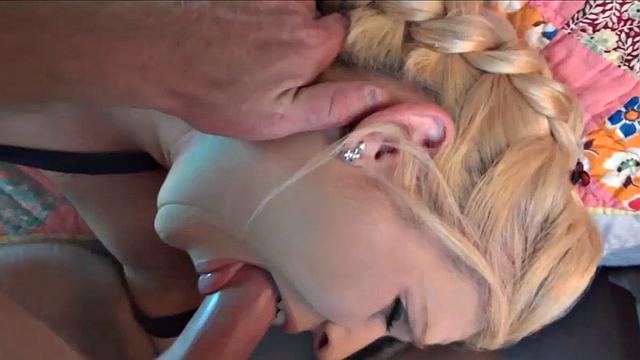 jolene devil заглатывает член глубоко в горло и с жадностью глотает сперму